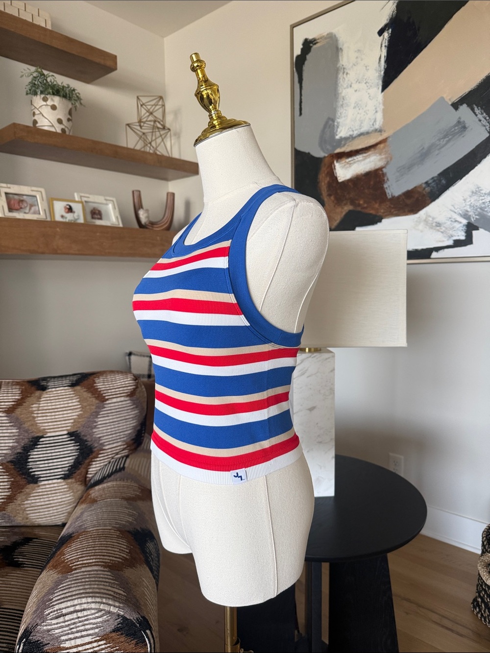 JoyLab Ribbed Seamless Crop Tank - Picture 3 of 8